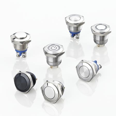 16mm push button switch