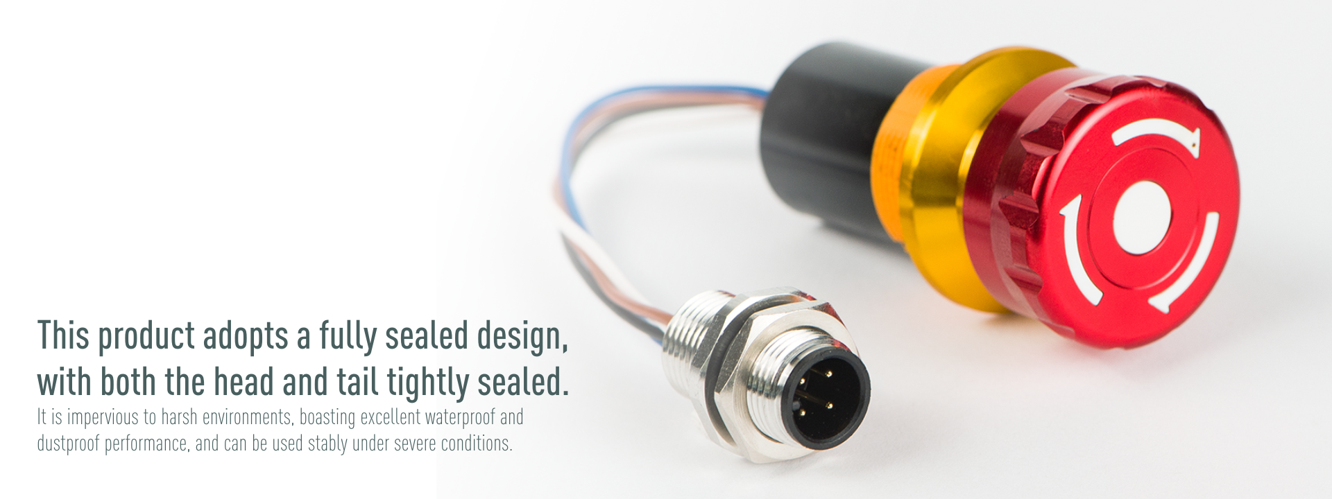emergency stop button with plug